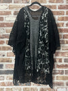 Dreamer Crochet  Black Kimono