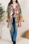 Etoile Bohemian Kimono Embroidered Gravel Kimono