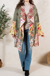 Etoile Bohemian Kimono Embroidered Gravel Kimono