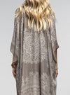 Reflection and Pray Mandala Gray Kimono