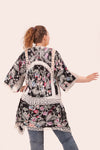 Honesty Matters Hippie Black Embroidered Kimono