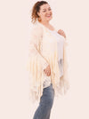 Sunrise and Sunshine Laced Crochet BohemianBeige Cardigan