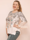 Dream Catcher Laced Boho Taupe Tunic