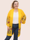 Celebration Bohemian Embroidered Yellow Kimono