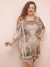 Peacefulness Vintage Inspired Taupe Laced Ruffle Tunic/ Dress