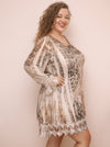 Peacefulness Vintage Inspired Taupe Laced Ruffle Tunic/ Dress