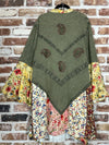 Etoile Bohemian Kimono Embroidered Gravel Kimono