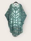 Le soleil Boheme Chic Embroidered Sage Kimono (OS to 3X)