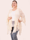 Sunrise and Sunshine Laced Crochet BohemianBeige Cardigan