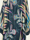 Arc-en- ciel Embroidered Black Kimono with pockets