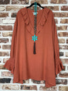 Moonlight Wander Boho Rust  Tunic