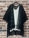 Dreamer Crochet  Black Kimono