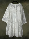 New Season White Bohemian Lace Kimono