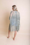 Success Mindset Hippie Embroidered Sage Kimono