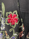 Celebration Bohemian Embroidered Black Kimono